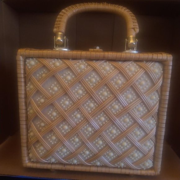 ADG Handbags - ADG FASHION IMPORTS WICKER PURSE